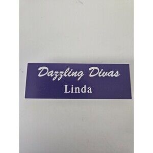 Vintage LINDA name Tag Costume Halloween